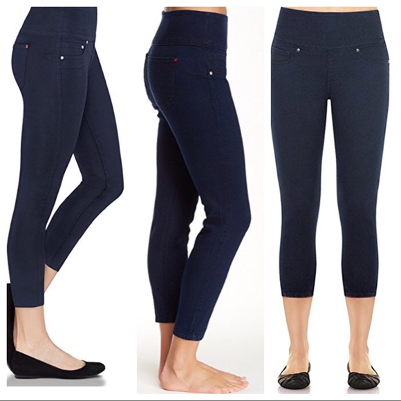 cropped denim leggings